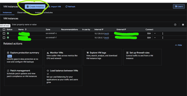 Create an instance
