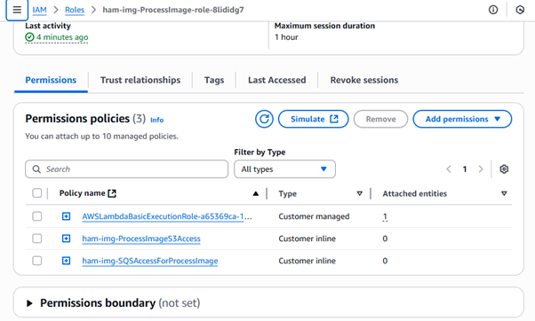 Lambda 2 inline policies