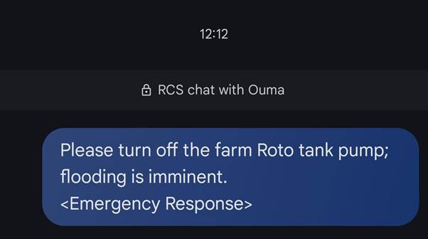 SMS notification
